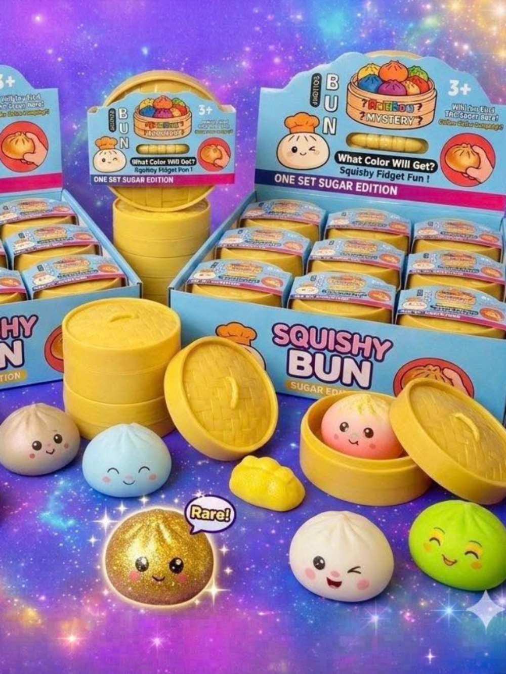 Squishy Buns Rainbow Sugar Edition Blind Box